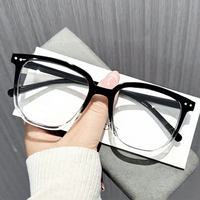 Lunettes de soleil carrées classiques personnalisées de haute qualité hommes et femmes monture transparente universelle Collections de lunettes en gros