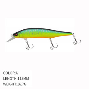 Esca bionica da 115mm/16.7g di esca Minnow Lua che affonda lunga 9129 per la spigola rossa dentice <span class=keywords><strong>pesce</strong></span> testa di serpente fatto 9129 alla carpa in ABS - Product Image 2