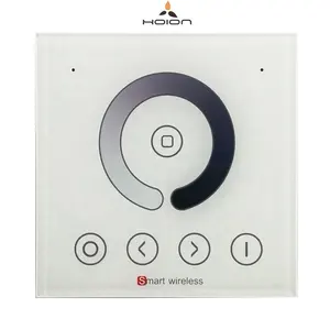 Controle remoto mono colorido wp86, controle remoto regulável de cor única com luz led, toque completo, 2.4g de parede para controle de led