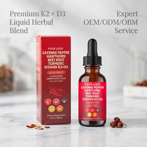 Gotas de Vitamina D3 K2 MK-7 de Alta Potencia OEM con Aceite MCT para Apoyo Óseo Bioactivo, Fabricación al por Mayor con Marca Privada ODM - Product Image 1