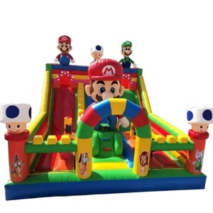 Toboggan aquatique gonflable commercial Super <span class=keywords><strong>Mario</strong></span> <span class=keywords><strong>Mario</strong></span> Bounce avec toboggan Château gonflable <span class=keywords><strong>Mario</strong></span> Brother - Product Image 1