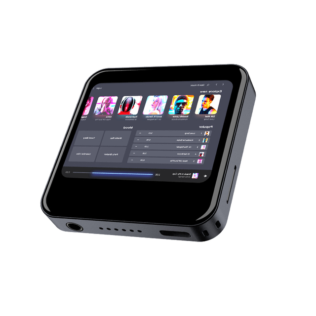 HBNKH H-R320PRO MP3/MP4 Player with for 5.0 Aluminum Alloy 2.3" IPS TFT Screen Lossless Sound Speaker Portable Mini Design