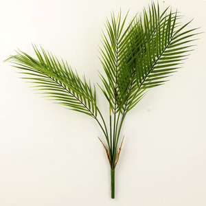 O-X0050 La Migliore vendita piante artificiali foglie di palma di plastica decorativa verde foglie di erba simulazione verde fiore decorazione - Product Image 6