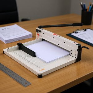 Coupe-papier guillotine industriel Veyor 17 pouces A3, capacité de 400 feuilles, acier massif, coupe-papier manuel - Product Image 2