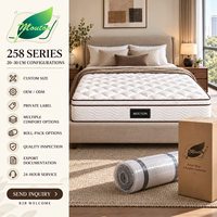 Matelas double hypoallergénique pour enfants en mousse de latex souple avec rouleau compressé pour une installation facile emballage sous vide en rouleaux