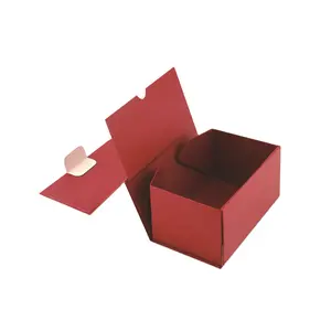 一体式可折叠礼品盒纸箱厂家磁性翻盖空盒精装折叠包装盒