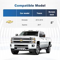 Kit de Actualización OEM, Decodificador Inalámbrico CarPlay Android Auto, Interfaz de Retrofit para Chevrolet Silverado Equinox 2014-2018, Pantalla de 8''