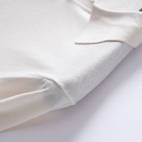 T-shirt en cachemire et soie pour homme, col marin, 220g, fabrication OEM ODM, vente en gros, vente au détail, production personnalisée