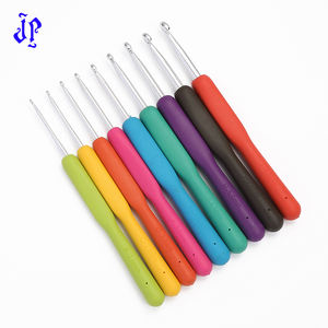 Accesorios de tejer coloridos JP, herramientas para <span class=keywords><strong>agujas</strong></span> de tejer, juego de ganchos de ganchillo con <span class=keywords><strong>mango</strong></span> suave de <span class=keywords><strong>silicona</strong></span> - Product Image 1