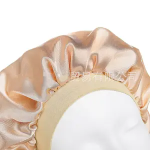 10 видов цветов оптовая продажа мягкой сатиновой ткани сна шапки лента для волос Scrunchies комплект ювелирных изделий для женщин косички длинные волосы Регулируемый шелк шлепок прикрепить капот