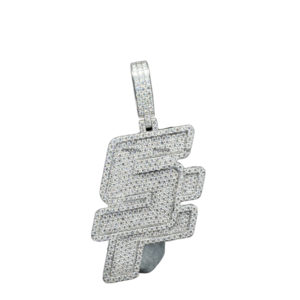 Collier de luxe en or et argent plaqué or 24 carats avec pendentif breloque en moissanite pour homme, idéal pour les fêtes et mariages - Product Image 1