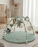 Tapis de Jeu pour Bébé, Tapis d'Éveil en Forme de Feuille, Tapis d'Activités pour Enfant, Tapis de Sol et Coussin de Canapé, Tapis de Gym pour Bébé