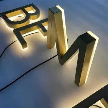 Outdoor Led Retail Storefront Light Sign Wall Mounted Custom 3d Logo ...
