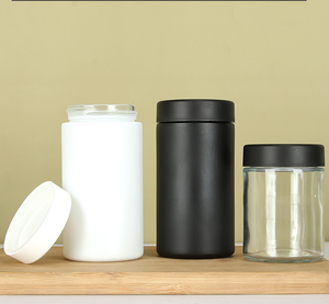 Tarro <span class=keywords><strong>de</strong></span> cristal vacío <span class=keywords><strong>de</strong></span> 50ml, 150ml, 250ml, 500ml, negro, UV, alto, a prueba <span class=keywords><strong>de</strong></span> olores, <span class=keywords><strong>de</strong></span> <span class=keywords><strong>boca</strong></span> ancha, frasco <span class=keywords><strong>de</strong></span> vela <span class=keywords><strong>de</strong></span> cristal con tapa <span class=keywords><strong>de</strong></span> rosca - Product Image 2