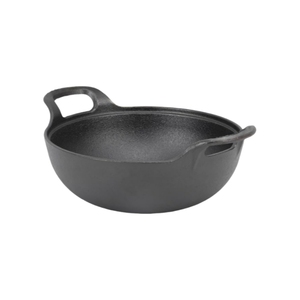 <span class=keywords><strong>Wok</strong></span> de hierro fundido presazonado con tapa de madera para cazuela, olla para sopa, utensilios de cocina - Product Image 4
