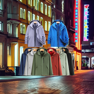 Vestes de football d'hiver pour hommes adultes, confortables, entièrement zippées, avec couche amovible POLYESTER/PLUMES 280 GSM, personnalisables, en stock - Product Image 1