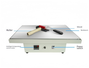 Machine à décapage manuelle à plateau plat avec des pièces de haute qualité, simplifiée et compacte, à haute efficacité. - Product Image 3