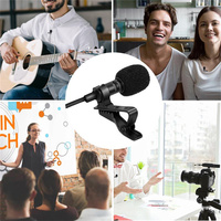 Micrófono Lavalier 2 en 1 con Conector de 3.5mm para Teléfono, Micrófono de Solapa con Monitoreo de Auriculares para Vlogs de YouTube y Grabación de Video