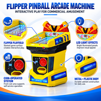 Machine d'arcade flipper à monnayeur pour enfants, économique, en métal et plastique, avec support en anglais, pour usage commercial et divertissement