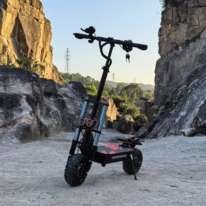 Scooter Eléctrico Plegable para Adultos de 60V con Doble Motor, Batería de 38Ah, Alcance de 63-75 Millas, 11 Pulgadas, Todoterreno, Hidráulico - Product Image 4