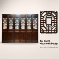 Sasee Meilleur Prix Cloison Mobile en Bois Massif Pliable Imperméable Style Chinois avec Design Sculpté Fait Main pour Salon
