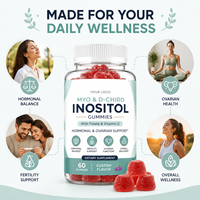Gummies Myo & D-Chiro Inositol à Marque Blanche OEM/ODM, Enrichies en Folate et Vitamine D, Saveur Personnalisable Disponible