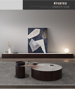 Hiện đại sang trọng TV khán đài phòng khách TV tủ và Bàn cà phê đặt TV đơn vị đồ nội thất nhà phương tiện truyền thông giao diện điều khiển - Product Image 5