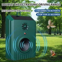 Répulsif Portable Mural Ultrasonique pour Rongeurs et Chiens, Solaire Extérieur, Dissuasif pour Oiseaux et Animaux de Jardin IP67