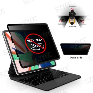 Protecteur d'écran de confidentialité 4 voies pour iPad Pro 11 pouces Film de confidentialité pour tablette sans bulles 4 voies Anti Peeping Privacy Screen Protector