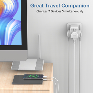 Adattatore da viaggio in 3 modi da UK a europa con 2USB e 2USB-C con standard di sicurezza per Germany francia spagna portogal Iceland Greece - Product Image 2