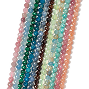 Amazonite naturelle perles de pierre <span class=keywords><strong>bleue</strong></span> pour la fabrication de bijoux perles rondes en vrac énergie guérison puissance perles de pierre bracelet à bricoler soi-même collier - Product Image 5