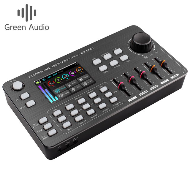 Professional Audio Interface Sound Card Recording Multiple Equalization Modes Music Card with Sound