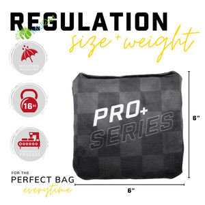 YumuQ 6 ''8 Pack Duckcloth Règlement Tous Les Temps <span class=keywords><strong>Cornhole</strong></span> Bean Sacs, <span class=keywords><strong>Cornhole</strong></span> Jeter De Sacs De Sable avec Granules de Plastique pour L'extérieur - Product Image 2