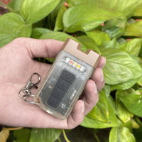 Puntero Láser Rojo Mini EDC, Linterna de Bolsillo ABS de 600 Lúmenes, Llavero Impermeable con Luz Magnética para Deportes al Aire Libre y Camping