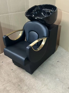 Black Gold Beauty Salon Furniture Set Hairdressing Basin Salon Hairdressing Equipment Styling Chair Shampoo Bowl - Product Image 6