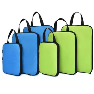 旅行压缩包装立方体套装3尺寸3 6件旅行行李包装组织者配件