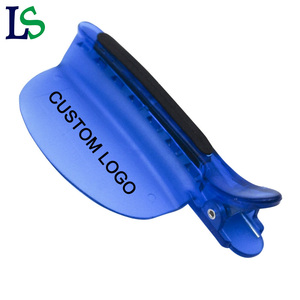 Pinces séparatrices de cheveux à bec de canard pour mèches, outil de coiffure professionnel pour extensions et coloration, avec logo personnalisable - Product Image 6