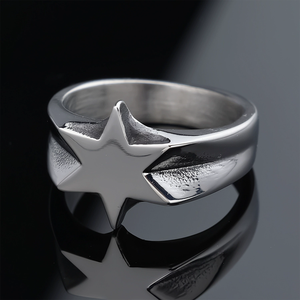 Bague Vintage en Acier Inoxydable Anti-ternissement pour Homme, Style Hip Hop, Gravée, avec motifs Boussole, Œil d'Horus, Crâne de Motard, Bijou Unique - Product Image 5