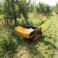 Mesin Pemotong Rumput Robot Multifungsi 1100mm Terbaru dari Pabrik, Dikendalikan Jarak Jauh untuk Reklamasi Lahan Dengan Sekop Dorong