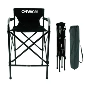 Onwaysports Lightweight 28 Inch Salon Tall Aluminium Folding Director Chair