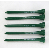 Tees de golf en bois personnalisés avec logo, 70 mm, lot en vrac, design de marque sur mesure, accessoires de golf durables et légers en bambou, Chine