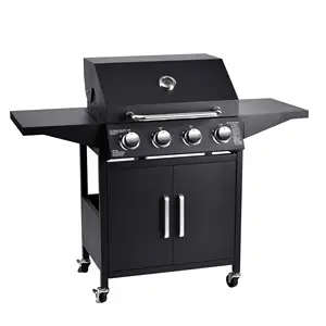 4 Burners Outdoor bbq grill Kitchen Stainless Steel Grill With Infrared Burner Gas BBQ Grill