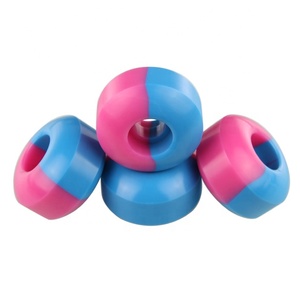 Fabbrica direttamente migliore qualità poliuretano due colori misti 52 54 56 mm 95A 100A 102A 83B 85BD 85% rimbalzo PU <span class=keywords><strong>Skateboard</strong></span> ruote - Product Image 1