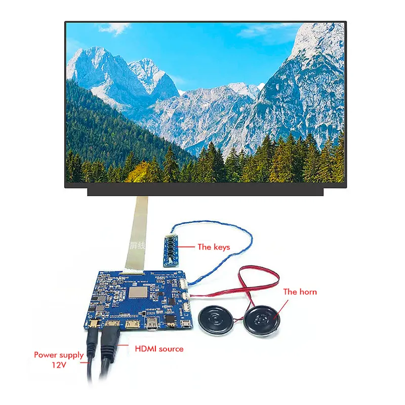 Global Best Selling 15.6 Inch 3840*2160 Thin FHD 4K IPS LCD Monitor Touch Display Screen Module for Custom