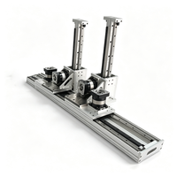 Module linéaire à crémaillère 178, course de 5000 mm, double chariot, mouvement indépendant, actionneur linéaire pour robot portique CNC
