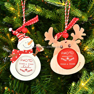 Custom Personalized Eco-Friendly Laser-Cut House Shape Christmas <b>Tree</b> <b>Ornaments</b> Wooden Crafts DIY Hanging Signs Factory - Product Image 1