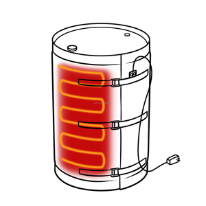 <span class=keywords><strong>Chauffe</strong></span>-fût étanche de 55 gallons avec contrôle numérique automatique et fil chauffant pour la fonte du miel en hiver - Product Image 4