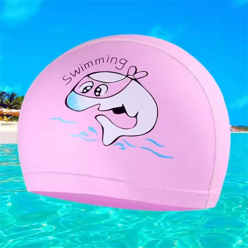 3-Pack Kids Swim Caps | Waterproof PU Caps With Cute Cartoon Patterns