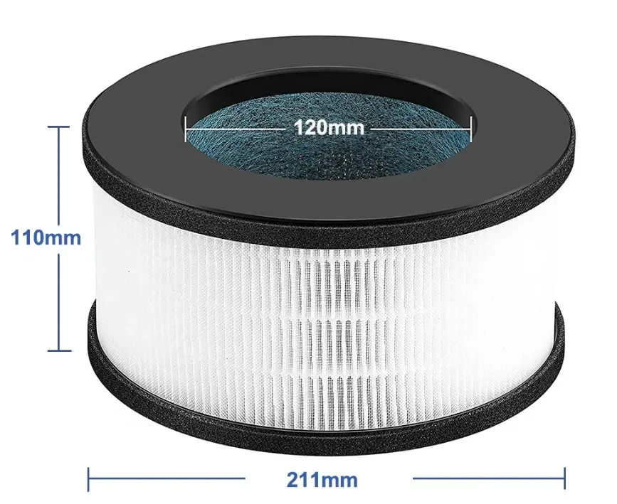 فلتر HEPA لتنقية الهواء بالكربون النشط متوافق مع Bulex HEPA فلتر تعديل لتنقية الهواء AF-3222