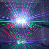Barre de lumière laser à effets combinés professionnelle ZY 500mw pour DJ de club, 8 faisceaux mobiles R/G/B, contrôle DMX, alliage d'aluminium, IP20